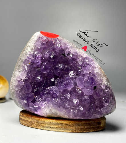 سنگ راف آمیتیست برزیل اروگوئه بلور ریز حاشیه سفید ۱۱۹ گرمی