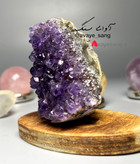 سنگ راف آمیتیس تمام بلور ریز پررنگ فشرده فوق العاده زیبا ۴۴ گرمی