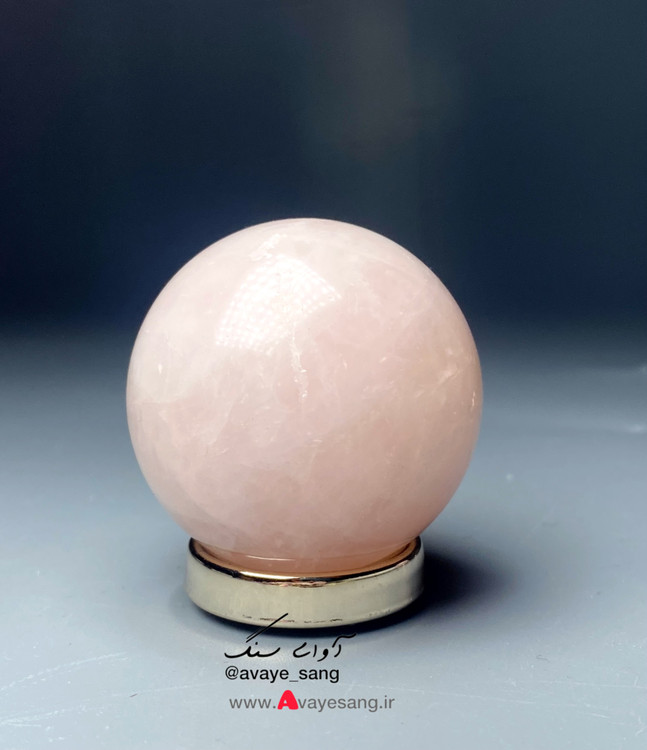 گوی رزکوارتز صورتی سنگ جذب عشق